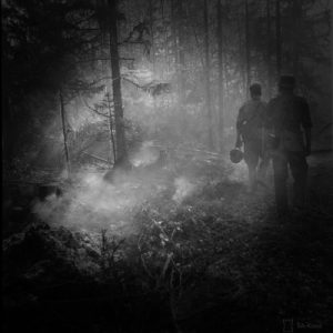 Illustration: En patrulje på Hanko fronten. Foto: SA-Kuva