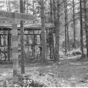 Vejskilte med numre på Hanko fronten. Foto: SA-Kuva